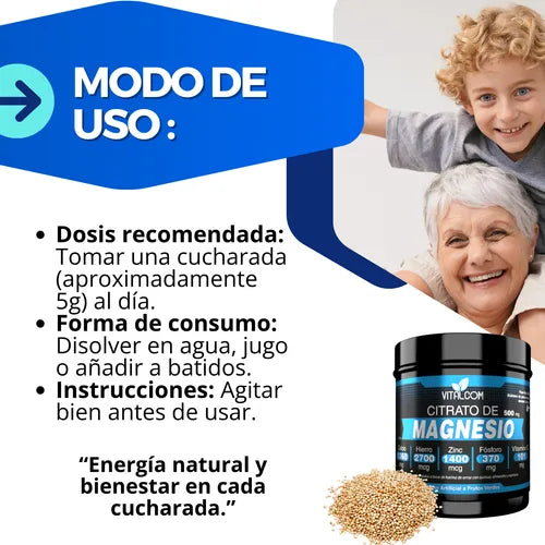 CITRATO DE MAGNESIO + ENERGIA