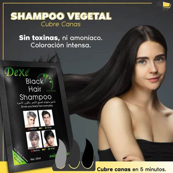 Shampoo Cubre Canas Dexe Black Hair