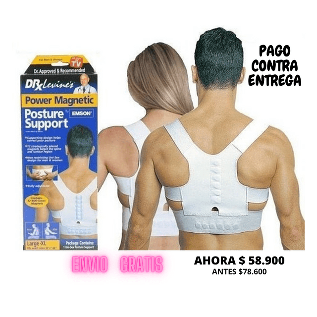Corrector De Postura Power Magnetic