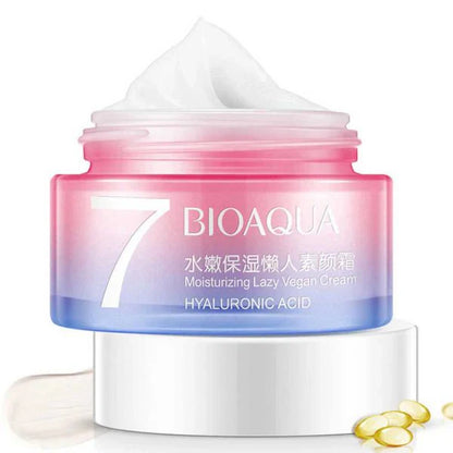 Crema Hidratante 7 Vegana Acido Hialuronico Bioaqua