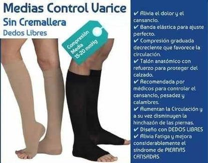 MEDIAS DE COMPRESION ANTI VARICE