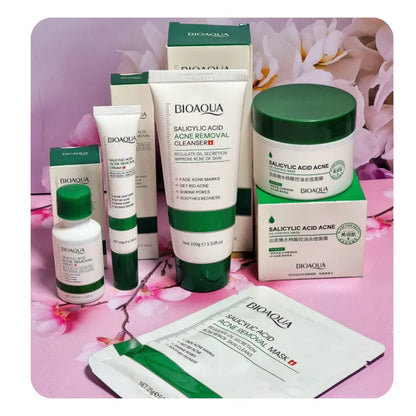 Kit/Combo x 5 Ácido Salicílico Anti-Acné | Tratamiento Facial Para El Acné - BIOAQUA