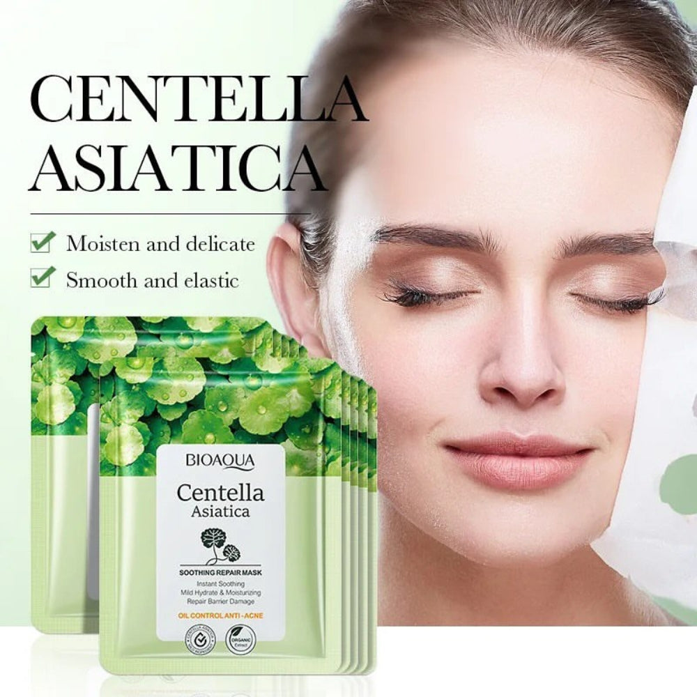 Kit x 5 Rutina Facial Centella Asiática | Tratamiento Para Arruguas y Anti-Edad - BIOAQUA